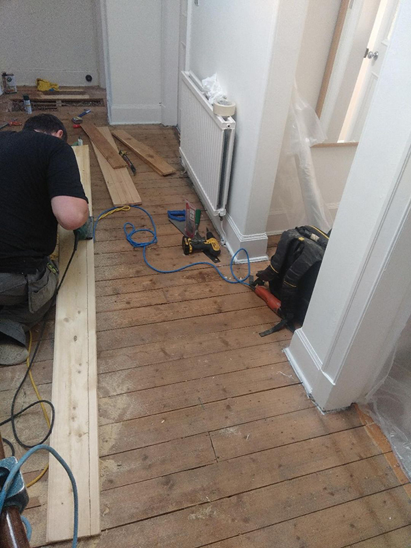 Dyed Soft Wood Floor (Willowbrae Edinburgh) | Edinburgh Floor Sanding